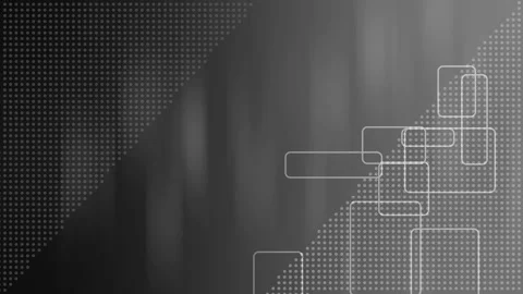 Abstract tech background with dotted halftone pattern and overlapping round.. Stock Footage 337006408