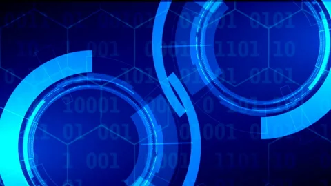 Abstract tech background. Futuristic technology interface Stock Footage 108442013