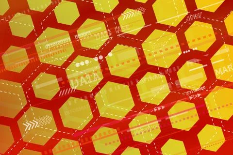 Abstract tech background with geometric shapes. Stock Illustration