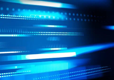 Abstract Tech Background with Glowing Stripes Stock Illustration