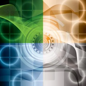 Abstract tech background Stock Illustration