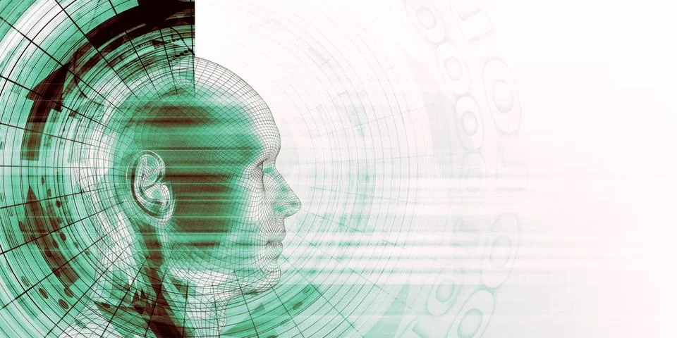 Abstract Tech Background Stock Illustration