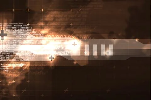 Abstract Tech Background Image Illustrazione stock