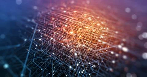 Abstract tech background made of printed circuit board. イラスト素材