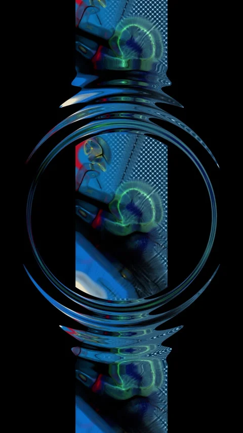 Abstract Tech Background with Overlapping Digital Elements Stock Footage 267034185