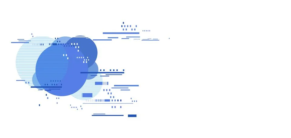 Abstract tech background with simple object. Stock Illustration