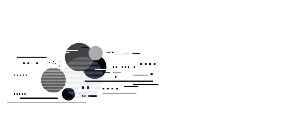 Abstract tech background with simple object. Illustrazione stock