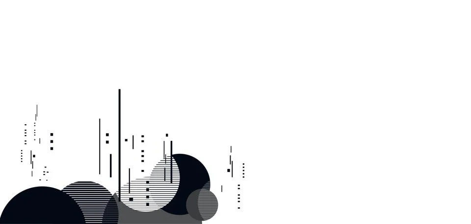 Abstract tech background with simple object. Stock Illustration