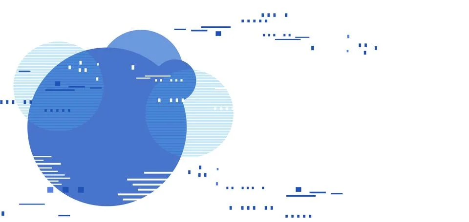 Abstract tech background with simple object. Stock Illustration
