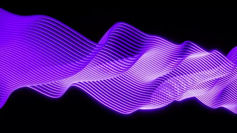 Abstract Tech Background with a Smooth Violet Fiber Pattern - Looping Animation Stock Footage 314474140