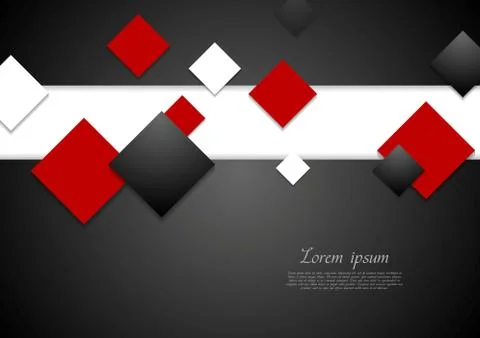 Abstract tech background with squares Illustrazione stock