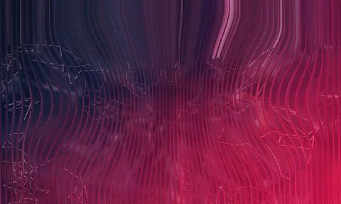 Abstract Tech Background with Wavy Vertical Slat Texture and Glowing Red Ne.. 스톡 일러스트