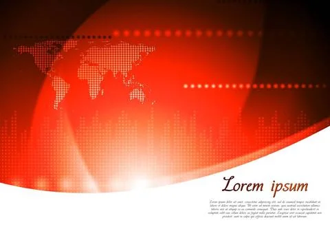 Abstract tech background with world map. Vector design eps 10 Abstract tec... Stock Photos