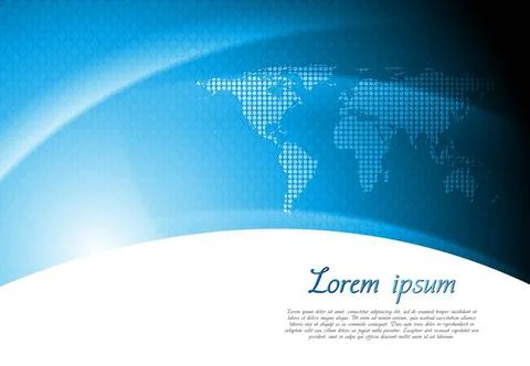 Abstract tech background with world map. Vector design eps 10 Abstract tec... Stock Photos