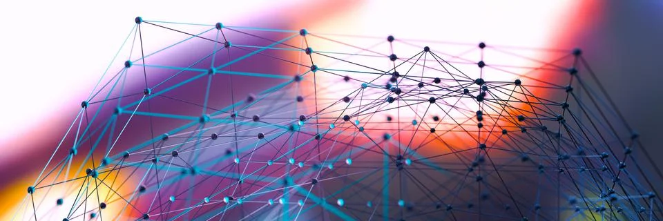 Abstract tech background.3d illustration Stock Illustration