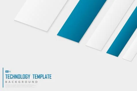 Abstract of tech blue and white color design decoration technology background Stock Illustration