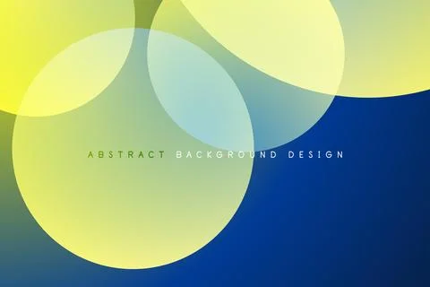 Abstract tech circles vector background, technology digital bubbles Stock Illustration