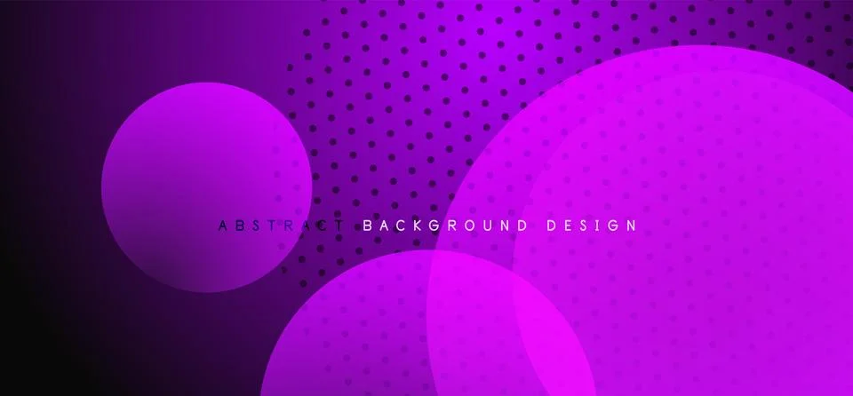 Abstract tech circles vector background, technology digital bubbles Stock Illustration