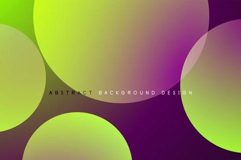 Abstract tech circles vector background, technology digital bubbles Stock Illustration