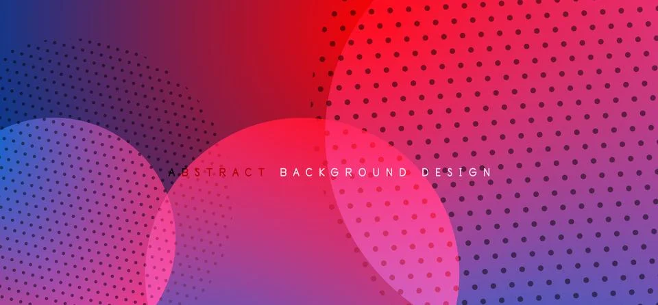 Abstract tech circles vector background, technology digital bubbles Stock Illustration