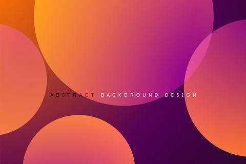 Abstract tech circles vector background, technology digital bubbles Stock Illustration