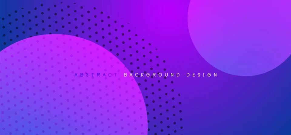 Abstract tech circles vector background, technology digital bubbles Illustrazione stock