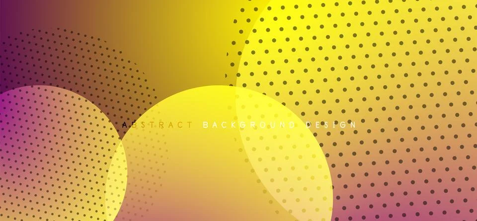 Abstract tech circles vector background, technology digital bubbles Illustrazione stock