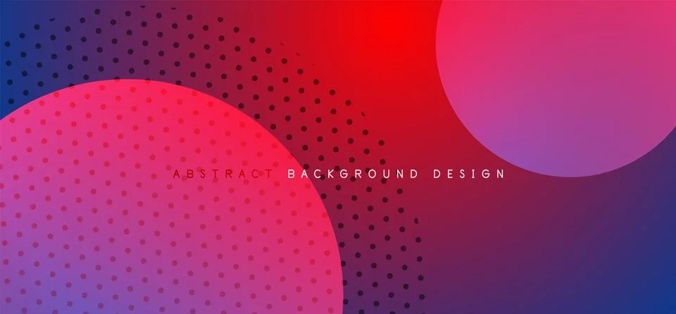 Abstract tech circles vector background, technology digital bubbles Stock Illustration