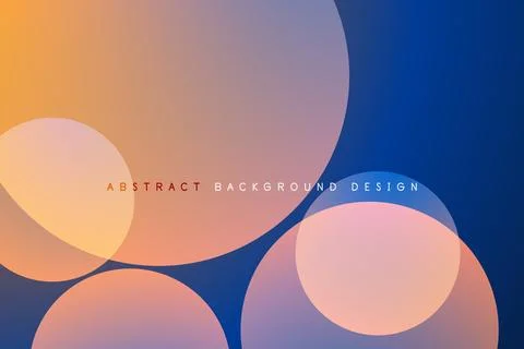 Abstract tech circles vector background, technology digital bubbles Stockillustratie