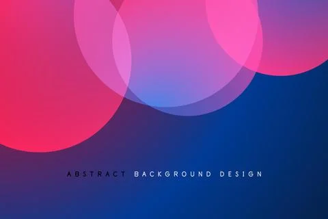 Abstract tech circles vector background, technology digital bubbles Stock Illustration