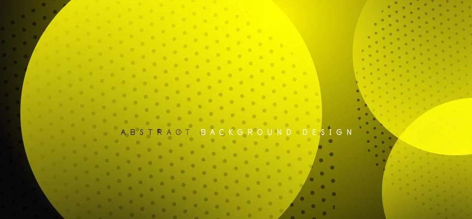 Abstract tech circles vector background, technology digital bubbles Stock Illustration