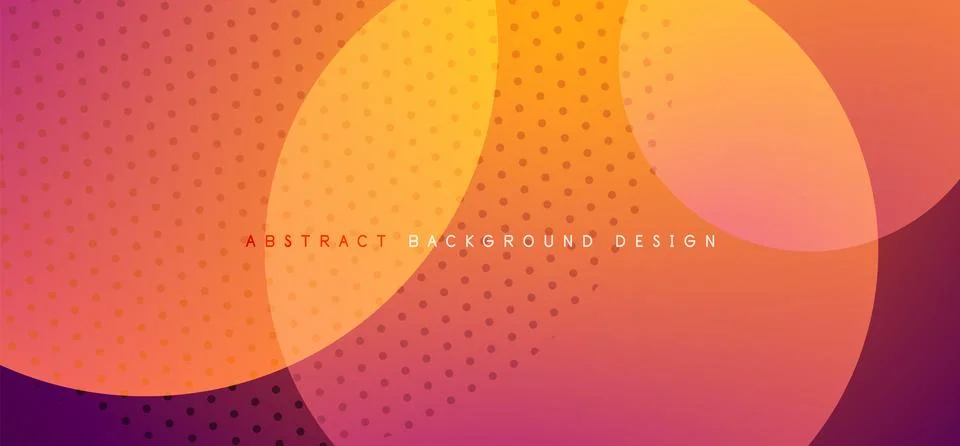 Abstract tech circles vector background, technology digital bubbles Stock Illustration