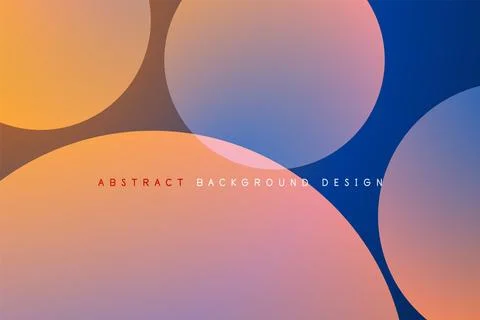 Abstract tech circles vector background, technology digital bubbles Stock Illustration