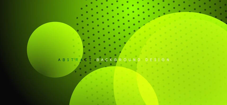 Abstract tech circles vector background, technology digital bubbles Stock Illustration