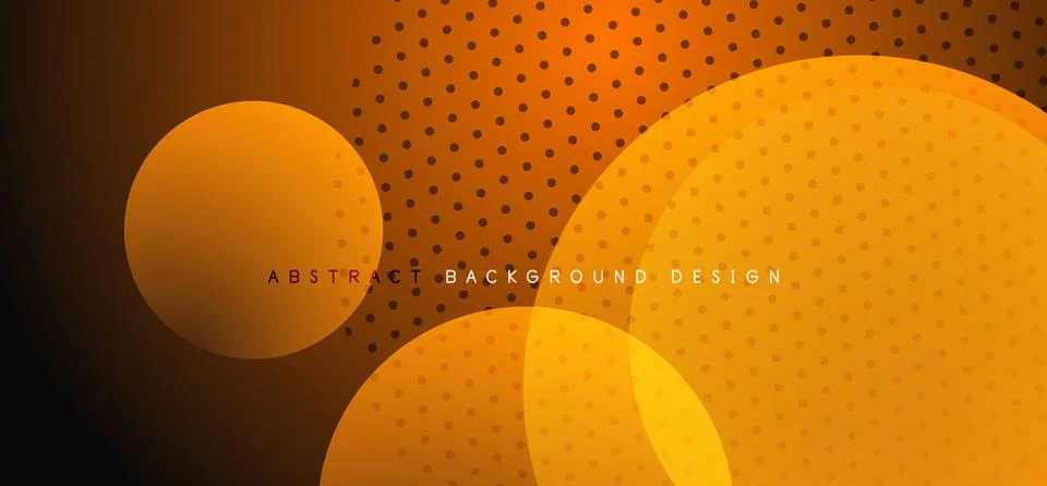 Abstract tech circles vector background, technology digital bubbles Illustrazione stock