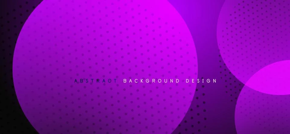 Abstract tech circles vector background, technology digital bubbles Illustrazione stock