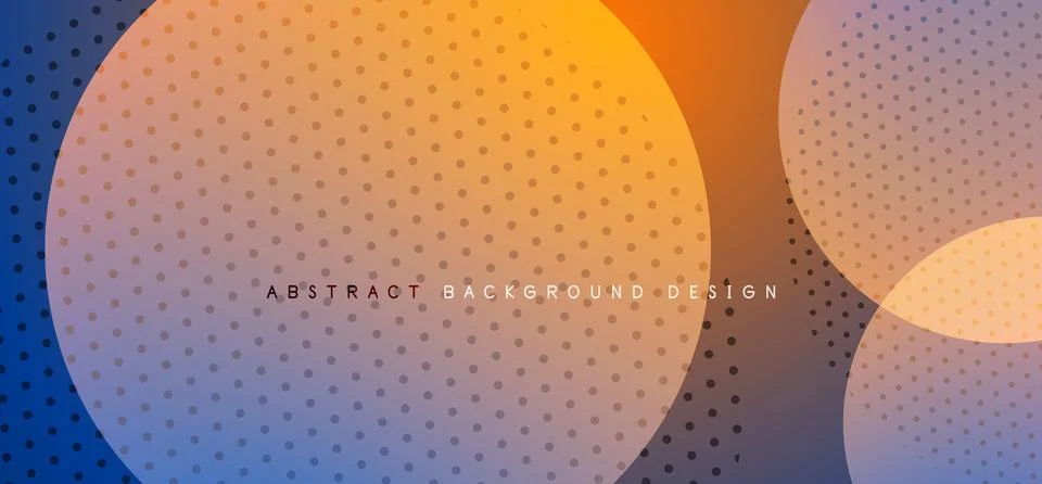 Abstract tech circles vector background, technology digital bubbles Stock Illustration