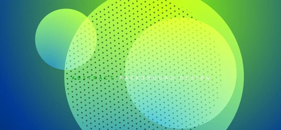 Abstract tech circles vector background, technology digital bubbles Stock Illustration