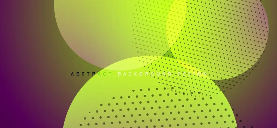 Abstract tech circles vector background, technology digital bubbles Illustrazione stock