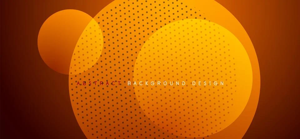 Abstract tech circles vector background, technology digital bubbles Stock Illustration