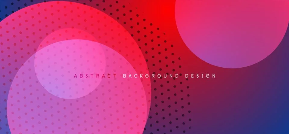 Abstract tech circles vector background, technology digital bubbles Stock Illustration