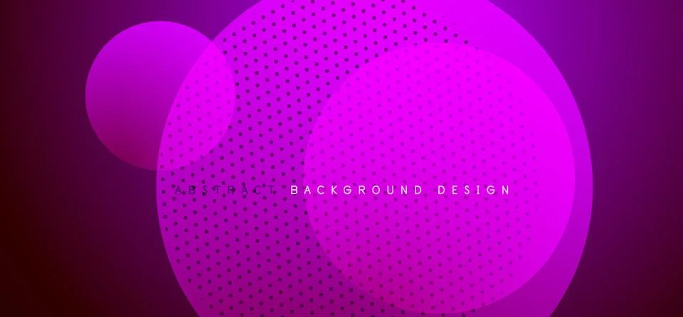 Abstract tech circles vector background, technology digital bubbles Stock Illustration