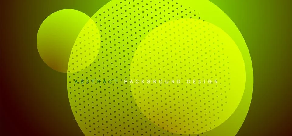 Abstract tech circles vector background, technology digital bubbles Illustrazione stock