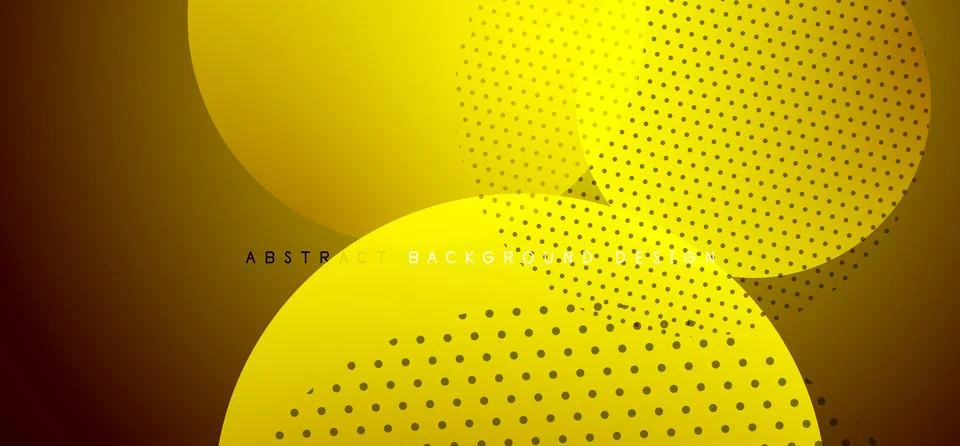 Abstract tech circles vector background, technology digital bubbles Stock Illustration