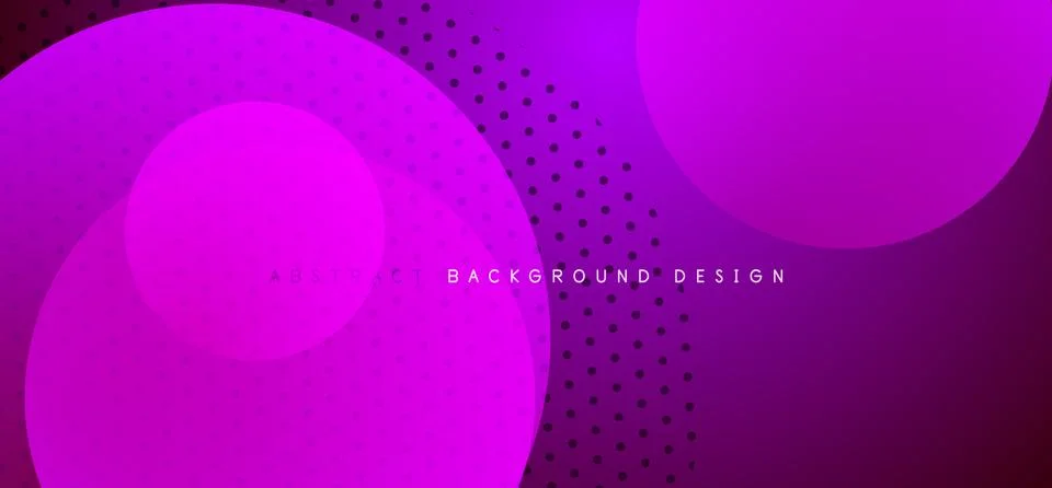 Abstract tech circles vector background, technology digital bubbles Stock Illustration