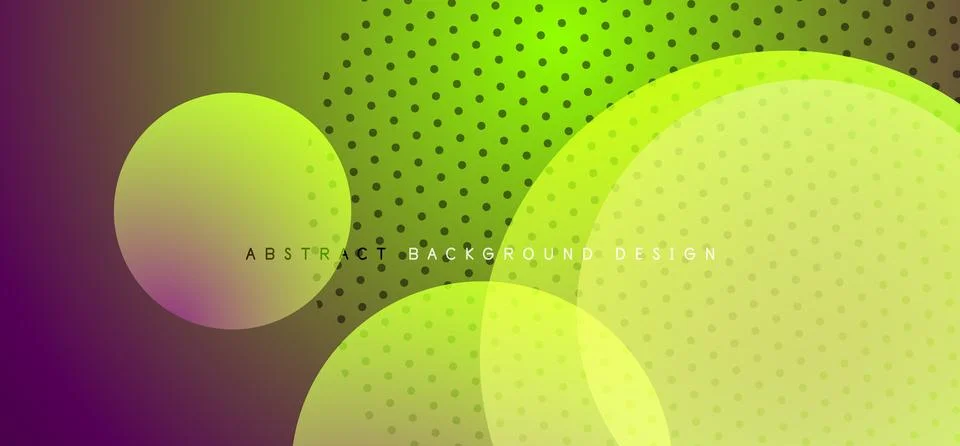 Abstract tech circles vector background, technology digital bubbles Stock Illustration