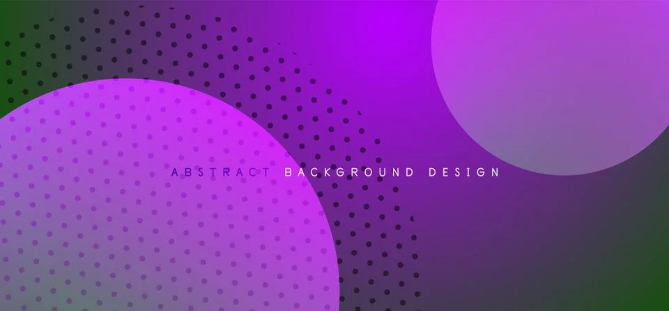 Abstract tech circles vector background, technology digital bubbles Stock Illustration