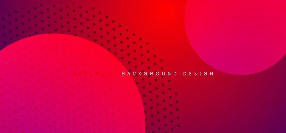 Abstract tech circles vector background, technology digital bubbles Stock Illustration