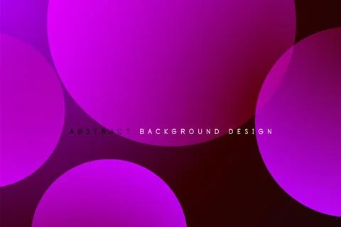 Abstract tech circles vector background, technology digital bubbles Stock Illustration