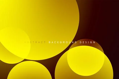 Abstract tech circles vector background, technology digital bubbles Stock Illustration